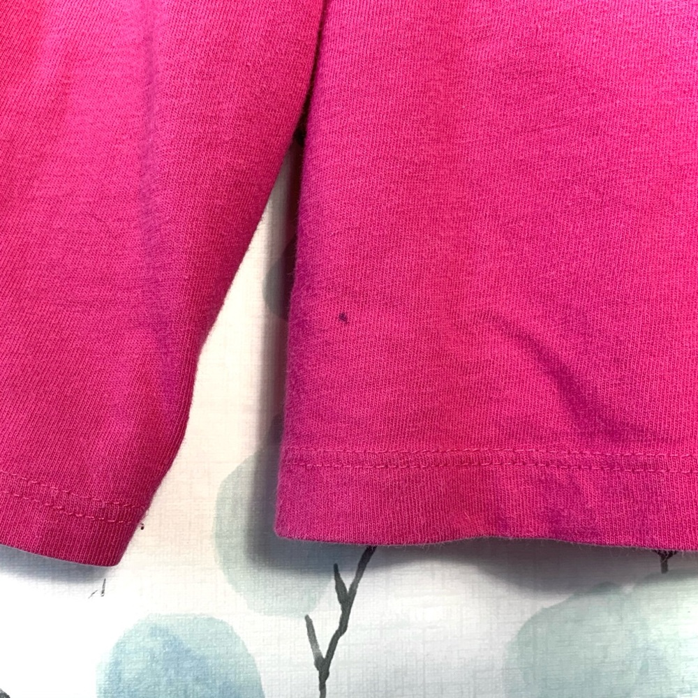 3 for $15 Jumping Beans Kids Pink Top Long Sleeve Shirt Monkey Gold Hearts Tee - Picture 8 of 9